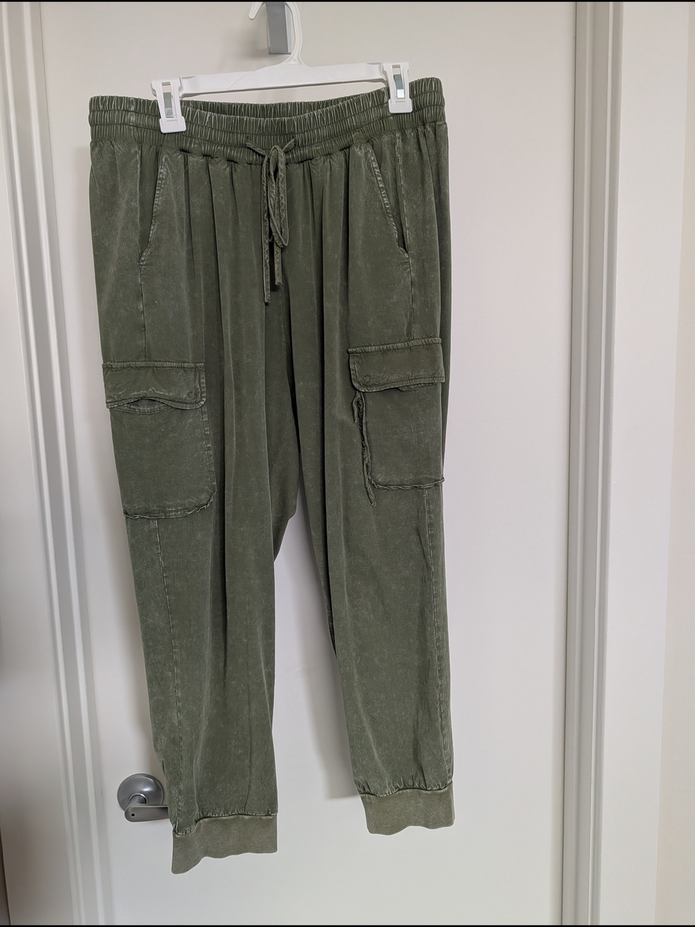 Torrid Olive Green Cargo Joggers with Drawstring